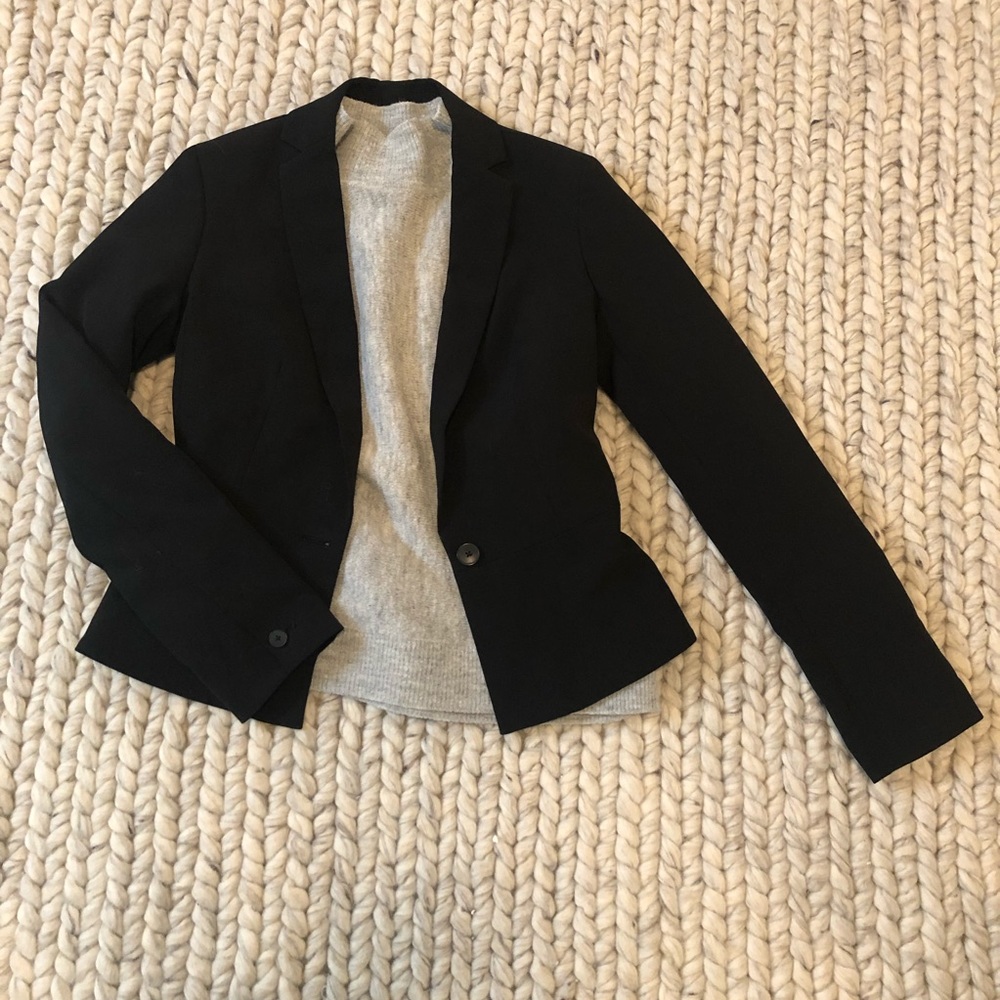 Classic Black Peplum Blazer